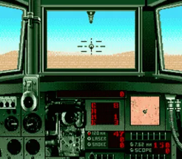 Garry Kitchen's Super Battletank - War in the Gulf (USA) screen shot game playing